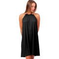 Robes sur Grenoble : Robe courte Admas Robe de plage dos nu encolure resserr&eacute;e Sand Noir
