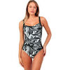 Maillots de bain Admas Maillot de bain une pi&egrave;ce shapewear Black And White Noir
