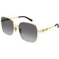Lunettes de soleil Gucci GG2053S Lunettes de soleil, Or/Gris, 58 mm Dor&eacute; Grenoble