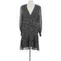 Robe courte Sandro Robe en soie noire