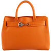 Sac &agrave; main Lamarthe Paris . Ev188 Orange