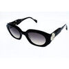 Lunettes de soleil Maje femmes 5042 Noire de forme rectangulaire