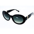 Lunettes sur Grenoble : Lunettes de soleil Comma femme 77240, Noir de forme Ronde en ac&eacute;tate Multicolore