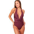 Maillots de bain sur Grenoble : Maillots de bain Admas Maillot de bain une pi&egrave;ce dos nu triangle pr&eacute;form&eacute; Sunset Violet