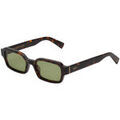 Lunettes sur Grenoble : Lunettes de soleil Retrosuperfuture 8ZE Lunettes de soleil, Havana/Vert, 54 mm