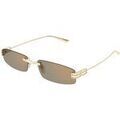 Lunettes sur Grenoble : Lunettes de soleil Balenciaga BB0488S Lunettes de soleil, Or/Rose, 57 mm Dor&eacute;