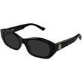 Lunettes sur Grenoble : Lunettes de soleil Balenciaga BB0476S Lunettes de soleil, Noir/Gris, 54 mm