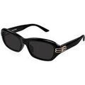 Lunettes sur Grenoble : Lunettes de soleil Balenciaga BB0471SK Lunettes de soleil, Noir/Gris, 55 mm