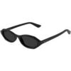 Lunettes de soleil McQ Alexander McQueen AM0559S Lunettes de soleil, Noir/Gris, 51 mm