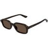 Lunettes de soleil McQ Alexander McQueen AM0558S Lunettes de soleil, Havana/Marron, 51 mm