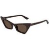 Lunettes de soleil McQ Alexander McQueen AM0557S Lunettes de soleil, Havana/Marron, 48 mm