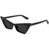 Lunettes de soleil McQ Alexander McQueen AM0557S Lunettes de soleil, Noir/Gris, 48 mm