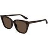 Lunettes de soleil McQ Alexander McQueen AM0556S Lunettes de soleil, Havana/Marron, 53 mm