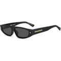 Lunettes sur Grenoble : Lunettes de soleil Dsquared D2 0184/G/S Lunettes de soleil, Noir/Gris, 60 mm