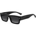 Lunettes sur Grenoble : Lunettes de soleil Dsquared ICON 0027/S Lunettes de soleil, Noir/Gris, 55 mm