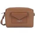 Sac &agrave; main LANCASTER Sac trotteur Zipp&eacute; Maya Double KBA Moka Marron Grenoble