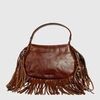 Sac &agrave; main Nunoo Bolsos Mujer Mod&egrave;le Betty Fringe River Marron