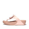 Tongs FitFlop LULU CRYSTAL-CIRCLET LEATHER TOE-POST SANDALS