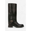 Bottes Vera Collection Bottes motard noires avec d&eacute;tail boucle Noir