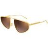 Lunettes de soleil Bottega Veneta BV1466S Lunettes de soleil, Or/Marron, 59 mm Dor&eacute;