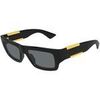 Lunettes de soleil Bottega Veneta BV1452S Lunettes de soleil, Noir/Gris, 53 mm