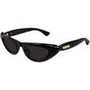 Lunettes de soleil Bottega Veneta BV1450S Lunettes de soleil, Noir/Gris, 51 mm
