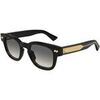 Lunettes de soleil Bottega Veneta BV1441S Lunettes de soleil, Noir/Gris, 48 mm