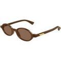 Lunettes de soleil Bottega Veneta BV1388S Lunettes de soleil, Maron/Marron, 47 mm Grenoble