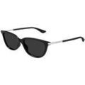 Lunettes sur Grenoble : Lunettes de soleil McQ Alexander McQueen AM0553S Lunettes de soleil, Noir/Gris, 54 mm