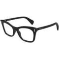 Lunettes sur Grenoble : Lunettes de soleil McQ Alexander McQueen AM0552O Cadres Optiques, Noir/Transparent, 53 mm