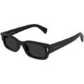 Lunettes sur Grenoble : Lunettes de soleil McQ Alexander McQueen AM0549S Lunettes de soleil, Noir/Gris, 50 mm