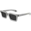 Lunettes de soleil McQ Alexander McQueen AM0506S Lunettes de soleil, Gris/Gris, 50 mm
