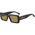 Lunettes sur Grenoble : Lunettes de soleil Dsquared ICON 0029/S Lunettes de soleil, Noir/Marron, 55 mm