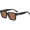 Lunettes de soleil Dsquared D2 0202/G/S Lunettes de soleil, Noir/Marron, 58 mm