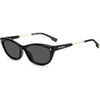 Lunettes de soleil Dsquared D2 0209/G/S Lunettes de soleil, Noir/Gris, 57 mm