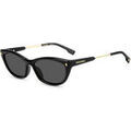 Lunettes sur Grenoble : Lunettes de soleil Dsquared D2 0209/G/S Lunettes de soleil, Noir/Gris, 57 mm