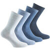 Chaussettes Kindy Pack de 4 mi-chaussette femme jersey unies