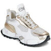 Baskets basses Ex&eacute; Shoes D190608-22A-PU-WHITE-GOLD Blanc