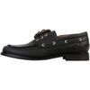 Chaussures bateau Super Mode Moccassin &agrave; Lacet Noir