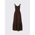Robe Liu Jo Robe longue en lin m&eacute;lang&eacute; Marron Grenoble
