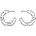 Boucles d'oreille sur Grenoble : Boucles oreilles Les Georgettes Boucles d'oreilles Ecailles Argent&eacute; Blanc