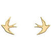 Boucles oreilles Les Georgettes Boucles d'oreilles puces Les Cadettes Envol dor&eacute;es Jaune