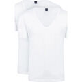 Tee-shirts sur Grenoble : T-shirt Suitable Vitaru T-Shirt Col V Profond Blanc 2-Pack