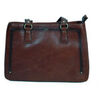Sac &agrave; main Katana Sac Shopping Cuir De Vachette Collet V&eacute;g&eacute;tal 66803 Marron