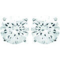 Boucles d'oreille sur Grenoble : Boucles oreilles Brillaxis Clous d'oreilles oxyde 4 griffes 6mm