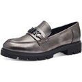 Chaussures plates femme sur Grenoble : Mocassins Marco Tozzi - Argent&eacute;