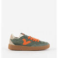 Baskets femme sur Grenoble : Baskets basses V 1985 VICTORIA 1985 BASKET SMASH CRO&Ucirc;TE DE CUIR COULEUR 8806102 Vert