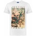 Tee-shirts sur Grenoble : T-shirt Dc Comics Justice League T-shirt &agrave; manches courtes Blanc