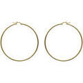 Boucles d'oreille sur Grenoble : Boucles oreilles Brillaxis Cr&eacute;oles dor&eacute;e 60 mm plaqu&eacute; or Jaune