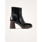 Bottines Vanessa Wu Bottines &agrave; plateforme et talon bois Marina Noir